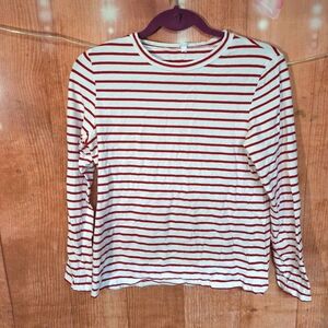 Lily Coco striped long sleeve shirt size small